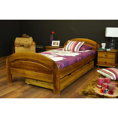 Postel Edek 90x200 z masivu borovice