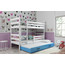 Dětská patrová postel s výsuvnou postelí ERYK 160x80 cm - galerie #3