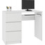 Počítačový stůl A-6 levá bílá - galerie #2