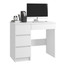 Počítačový stůl A7 bílá levá - galerie #3