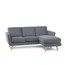Rohová sedací souprava TAGIO small Levá Šedá - galerie #1