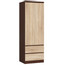 Skříň STAR S60 2D 2SZ - wenge/dub sonoma