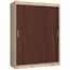 Šatní skříň posuvná 150 cm CLP MONO dub sonoma/wenge