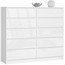 Komoda K140 10SZ bílá lesk