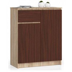 Komoda K80 2D1SZ dub sonoma/wenge