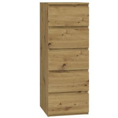 Komoda 5 šuplíků W5 - dub artisan