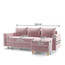 Rozkládací rohová sedací souprava RIO - galerie #7