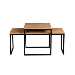 Konferenční stolky NATI - dub sonoma/bílá