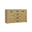 Komoda XL K2D4S - dub artisan/šedá