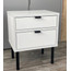 Noční stolek BASIA - bílá matná - galerie #1