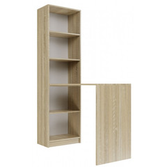 Počítačová sestava s regálem R50 - pravá dub sonoma