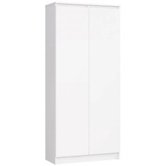 Regál R 80cm CLP 2 dvířka 8 poliček bílá