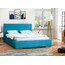 Čalouněná postel MONIKA modrá rozměr 140x200 cm - galerie #1