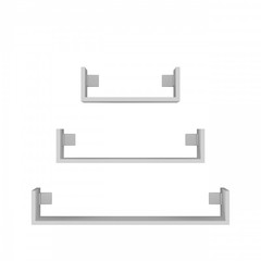 Set tří poliček MOBI 3P - bílá