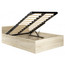 Postel CLP 140x200 cm - dub sonoma - zvedací rošt - galerie #1