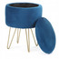 Taburet LILI - tmavě modrá - galerie #1
