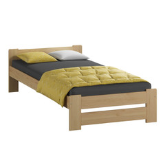 Vyvýšená masivní postel Euro 80x200 cm včetně roštu