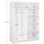 Kvalitní Šatní Skříň Debora 160 cm Bílá - galerie #1
