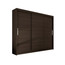 Velká šatní skříň ASTON II čokoládová šířka 250 cm