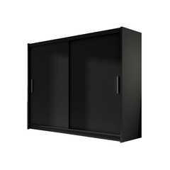 Velká šatní skříň BEGA I černá šířka 180 cm