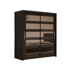 Velká šatní skříň MIAMI IV čokoládová šířka 120 cm