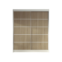 Šatní skříň LINO IV šířka 120 cm - bílá/dub sonoma