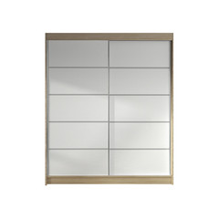 Šatní skříň LINO IV šířka 120 cm - dub sonoma/bílá