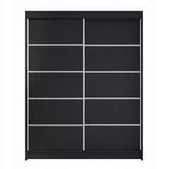 Šatní skříň CAMINO IV šířka 150 cm - černá