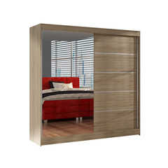 Šatní skříň BASTI III šířka 200 cm -  dub sonoma