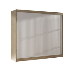 Šatní skříň BASTI X šířka 200 cm - dub sonoma/bílá