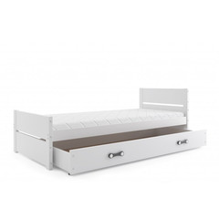 Dětská postel BARTEK s úložným prostorem 90x200 cm - bílá