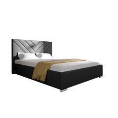 Postel ISAIAH 22 STANDARD 120x200 cm - stříbrné nohy