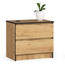Noční stolek K60 2S - dub craft