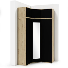 Rohová skříň AMI 41 se zrcadlem