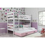 Dětská patrová postel ERYK s výsuvným lůžkem 80x190 cm - bílá Bílá - galerie #3