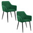 Set 2 ks jídelních židlí SJ.082, zelená - galerie #1