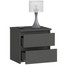 Noční stolek CL2 2SZ CLP - grafit - galerie #2
