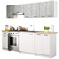 Kuchyňský set OLIVIA 2,4M - beton/bílá