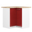 Kuchyňská skříňka OLIVIA S90/90 - bílá/červený lesk - galerie #1
