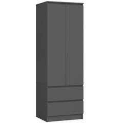 Šatní skříň STAR S60 2D 2SZ, grafit