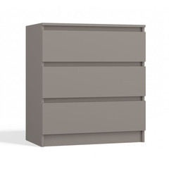 Komoda Malva 3 zásuvky - šedá