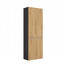 Koupelnová skříňka NEL 1K DD - antracit/dub artisan