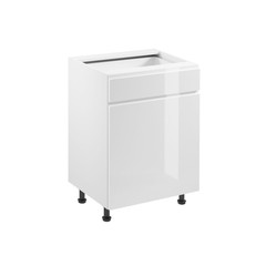 Kuchyňská skříňka ASPEN D60S1-P/L- bílá/bílá