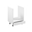 Kuchyňská skříňka ASPEN D60ZK - bílá/bílá - galerie #1
