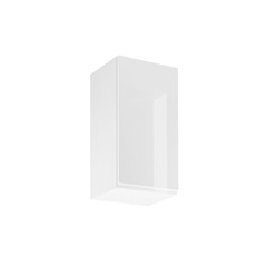 Závěsná kuchyňská skříňka ASPEN G40-P/L - bílá/bílá
