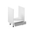 Kuchyňská skříňka ASPEN II D60ZK - bílá/šedá - galerie #1