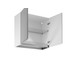 Závěsná kuchyňská skříňka ASPEN II G80C - bílá/šedá - galerie #1
