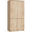 Šatní skříň S90 4D CLP - dub sonoma