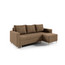 Rohová rozkládací sedací souprava 250 DANE Pravá Hnědá