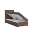 Čalouněná postel VINCENZA 90x200 cm s pružinovou matrací Hnědá - galerie #2